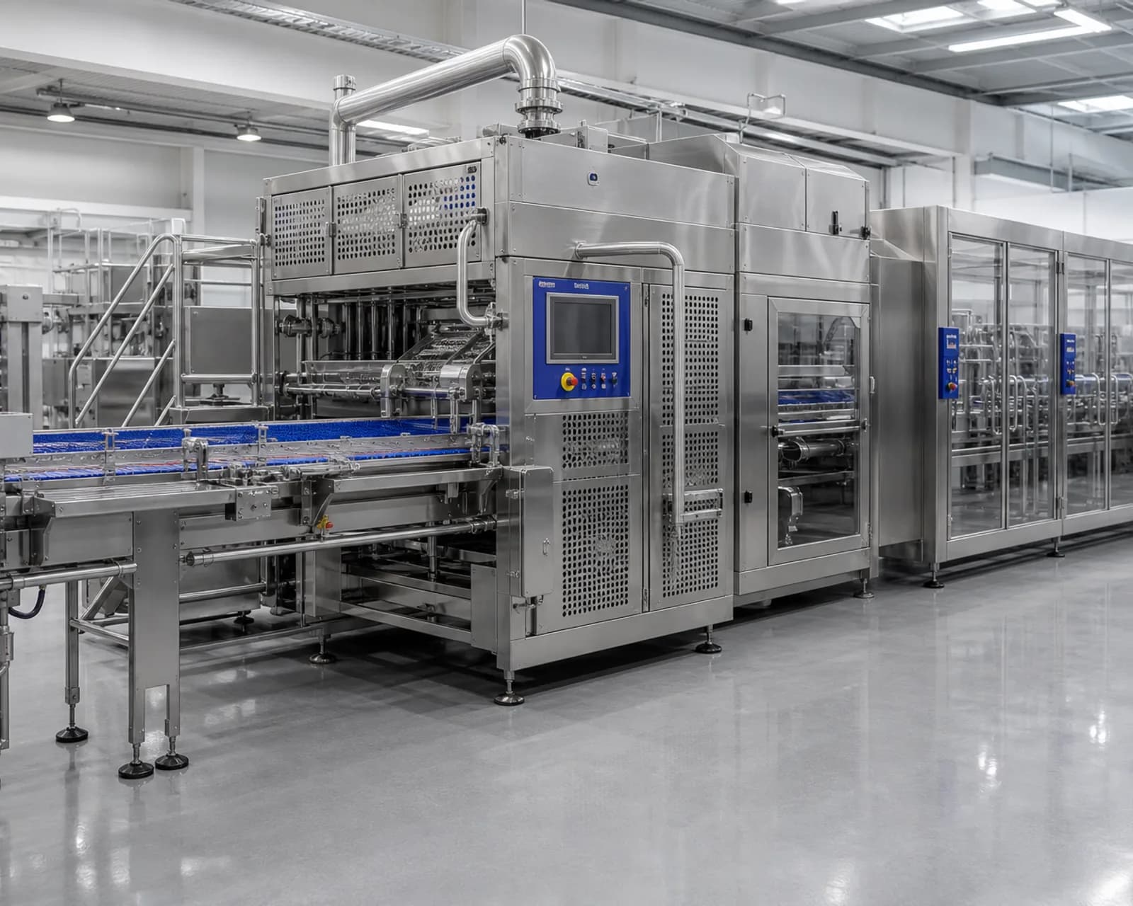 Prehrambena industrija — linija od nerđajućeg čelika za preradu i pakovanje