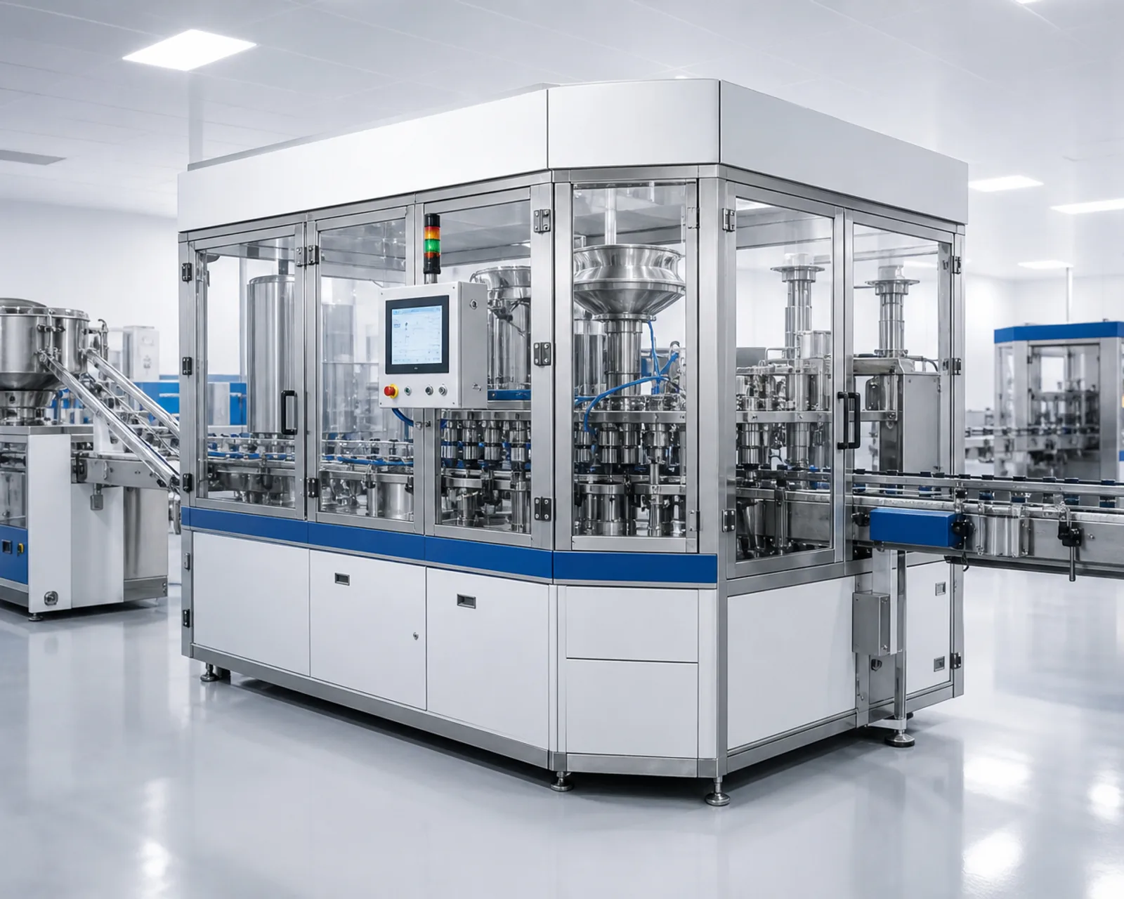 Farmaceutska industrija — čisto proizvodno okruženje sa automatizovanom opremom