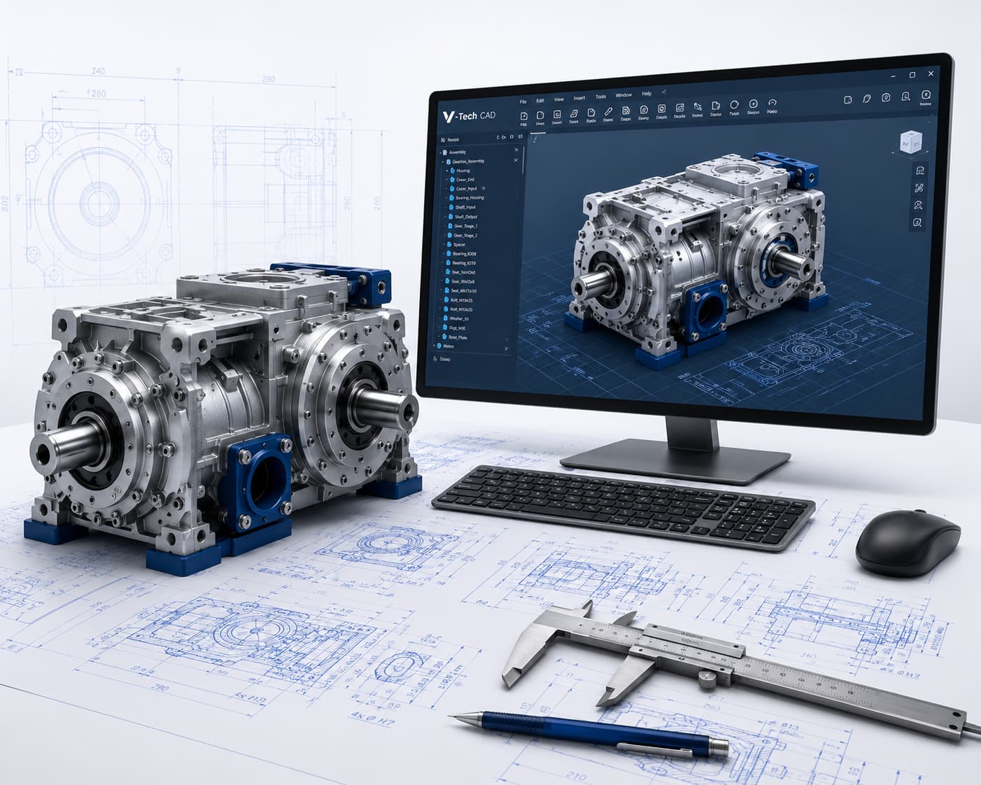 3D CAD model specijalne industrijske mašine